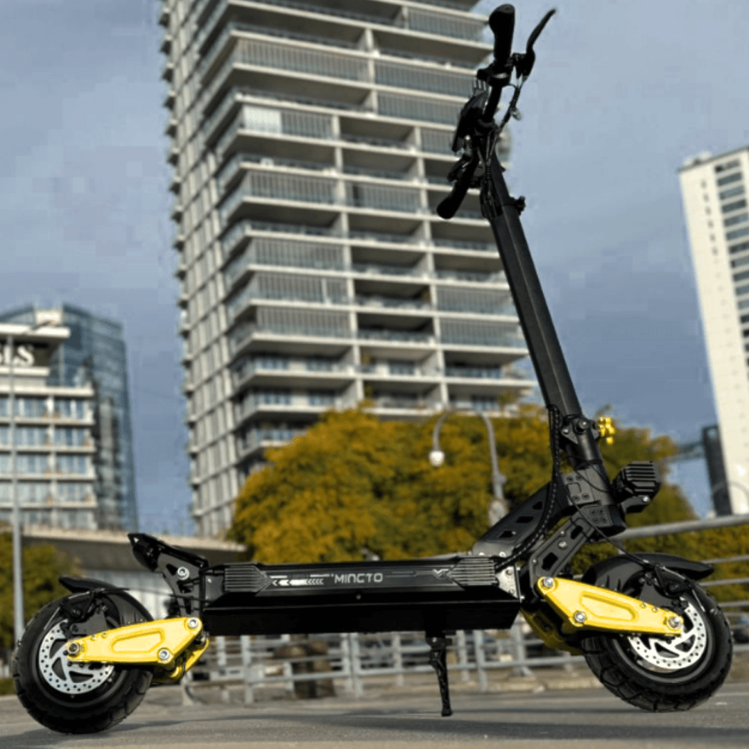 E-Scooter Zynetic Agile Mincto amarilla plegable ultraligera